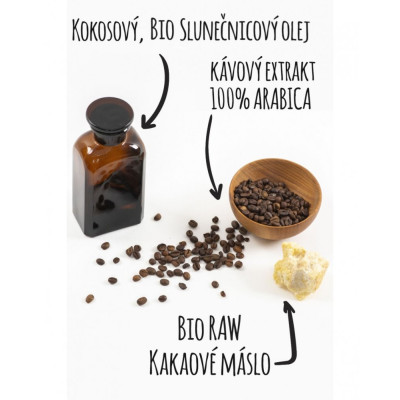 Alchymistky kávové mydlo zrno – peeling kofeín 80g | WERECO