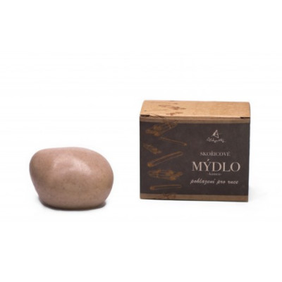 Alchymistky škoricové mydlo kameň – peeling ruky 95g | WERECO